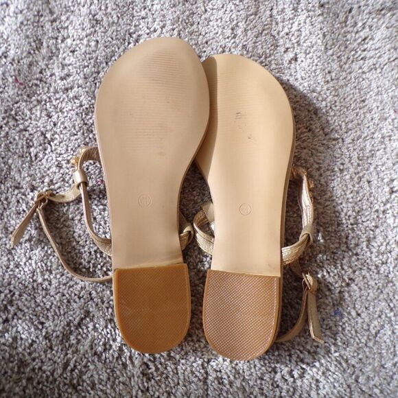 Spring step patrizia gold jeweled sandals 41 - Picture 7 of 8